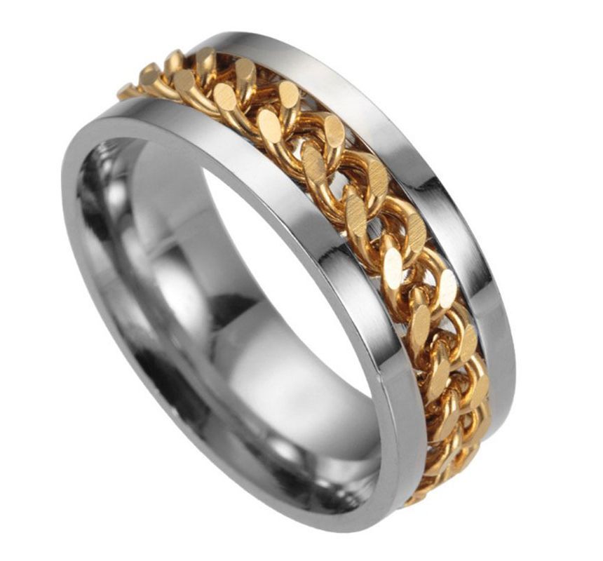 Chained Stainless Steel Ring