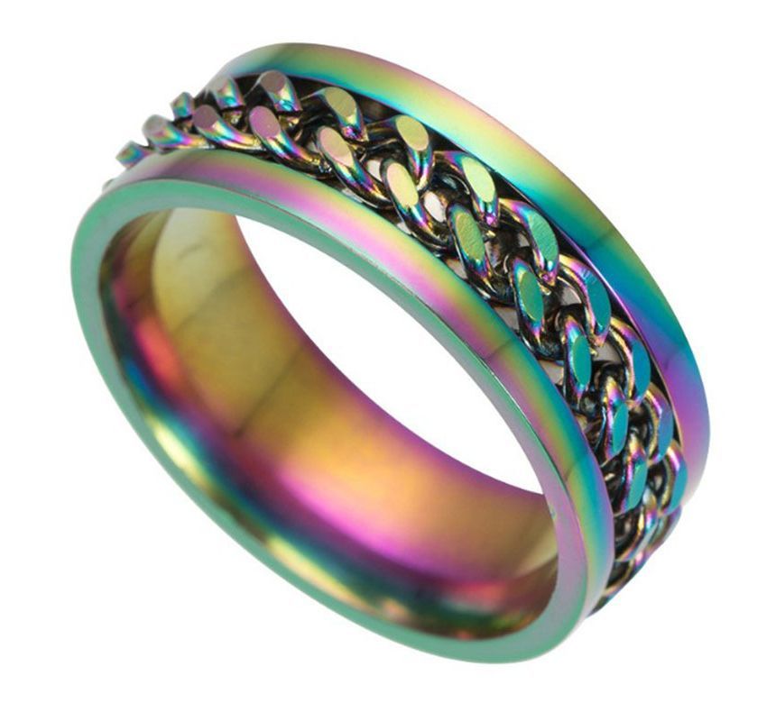 Chained Stainless Steel Ring