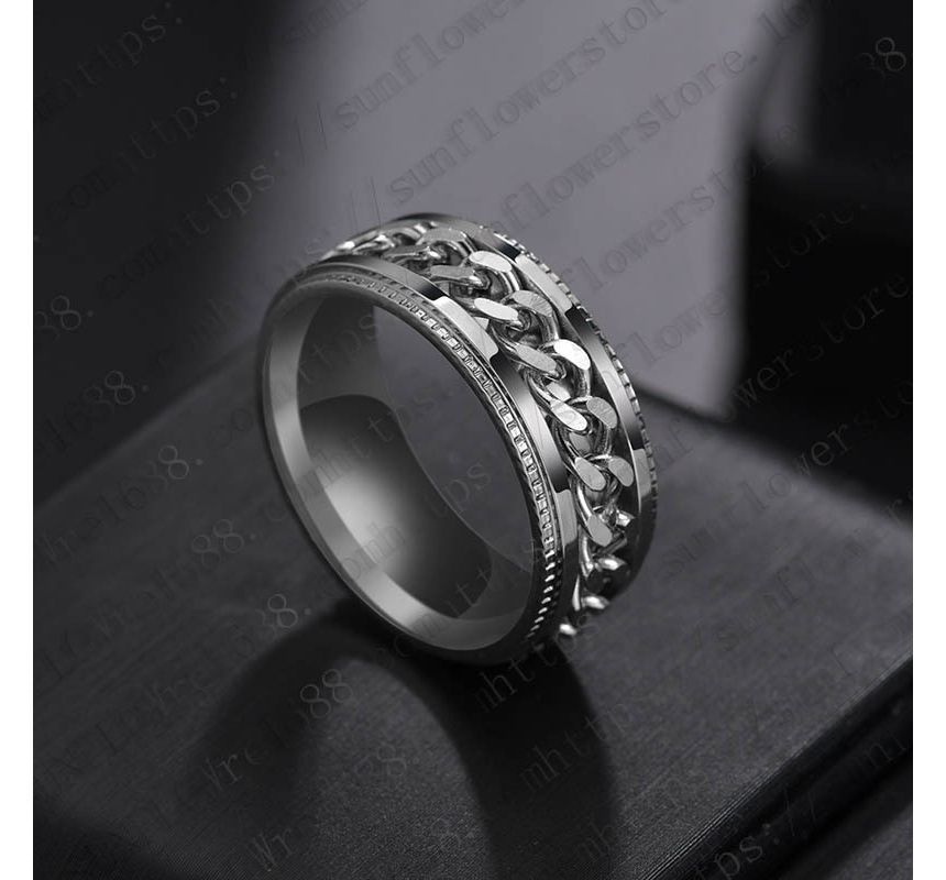 Chained Stainless Steel Ring