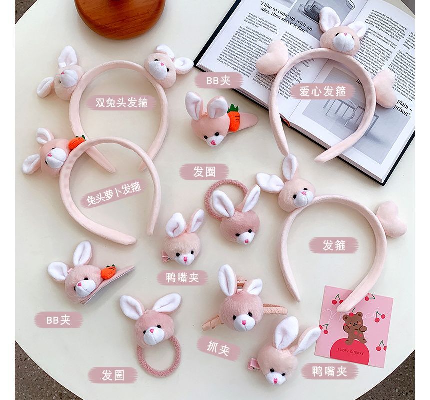 Rabbit Hair Clip / Headband / Hair Clamp / Hair Tie (various designs)