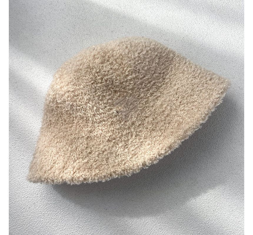 Bucket Plain Chenille Hat