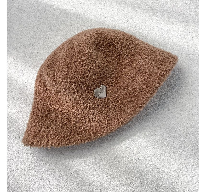 Bucket Plain Chenille Hat