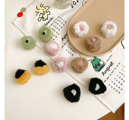 Chenille Cat Ear Mini Hair Claw(Various Designs)