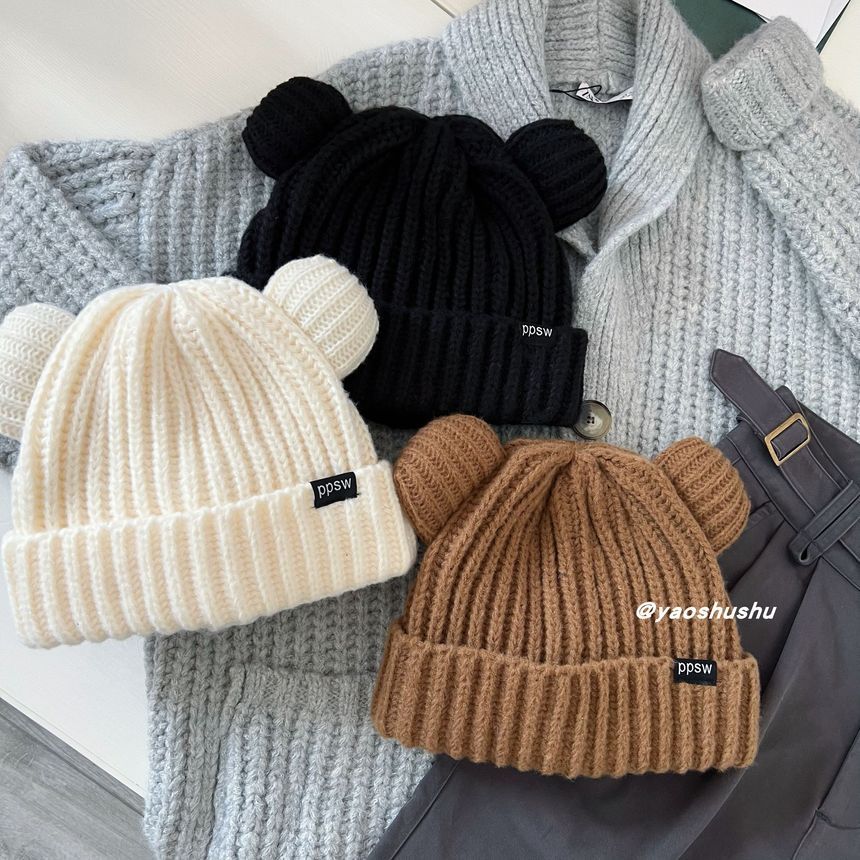 Ear Bear Beanie Knit