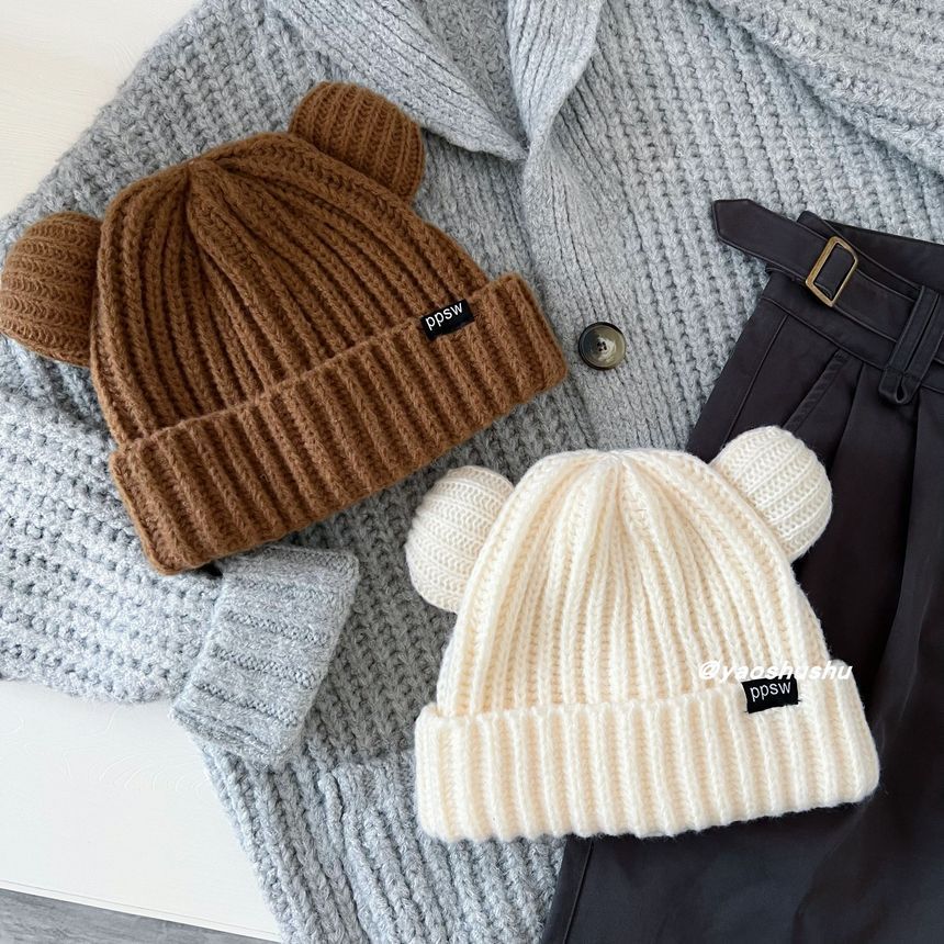 Ear Bear Beanie Knit