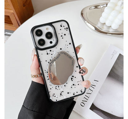 Splattered Mirrored Phone Case - iPhone 14 Pro Max / 14 Pro / 14 Max / 14 / 13 Pro Max / 13 Pro / 13 / 13 mini / 12 Pro Max / 12 Pro / 12 / 12 mini / 11 Pro Max / 11 Pro / 11 / SE / XS Max / XS / XR / X / 8 / 8 Plus / 7 / 7 Plus