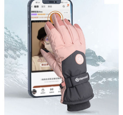 Snowflake Touchscreen Padded Gloves