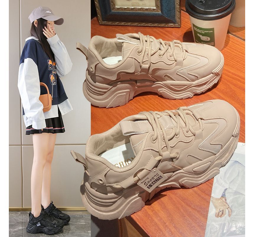 Up Platform Lace Sneakers