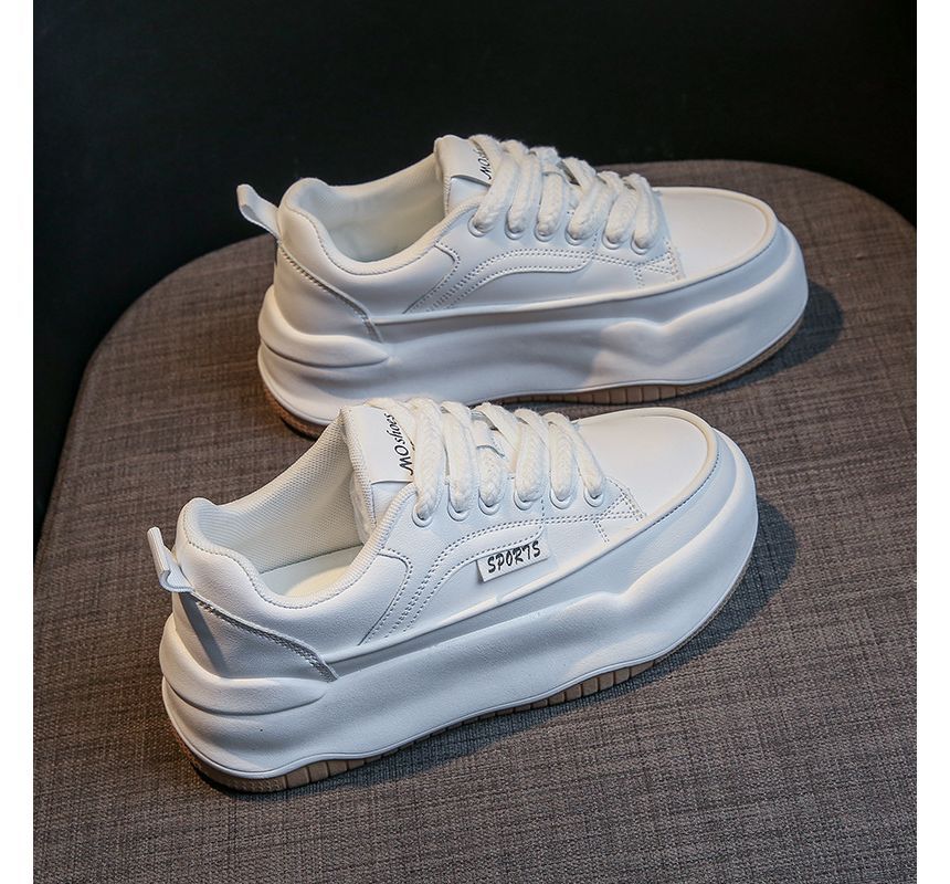 Lace Up Sneakers Platform