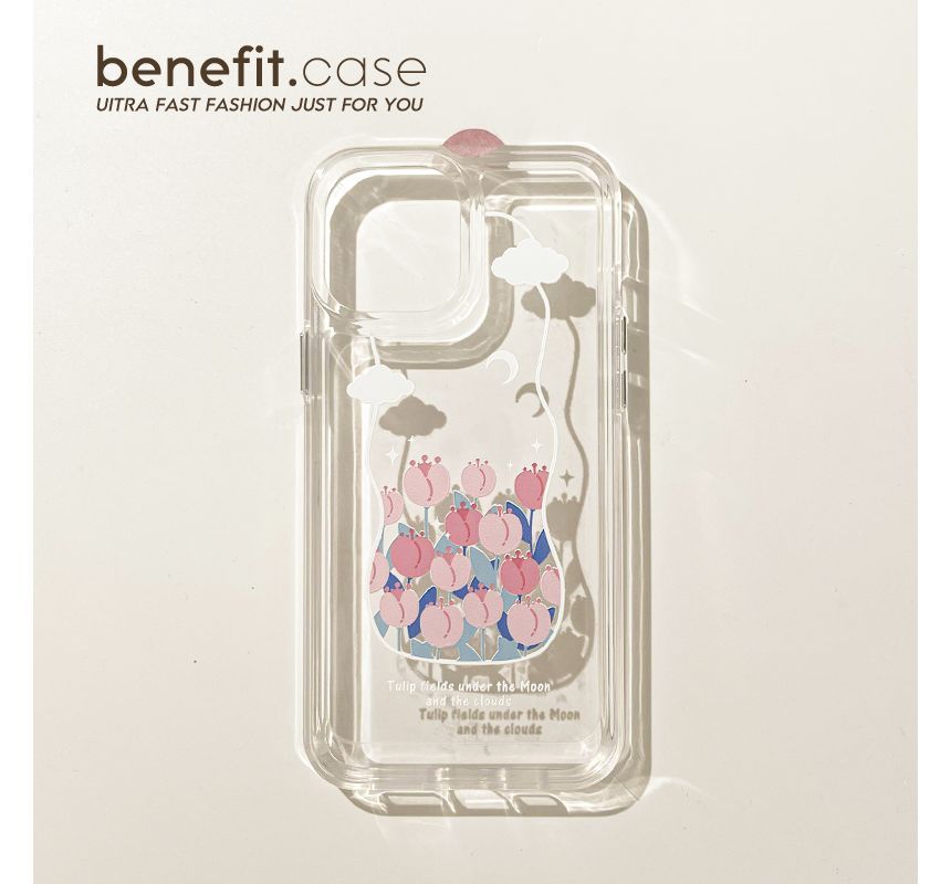 Transparent Case Tulip Phone