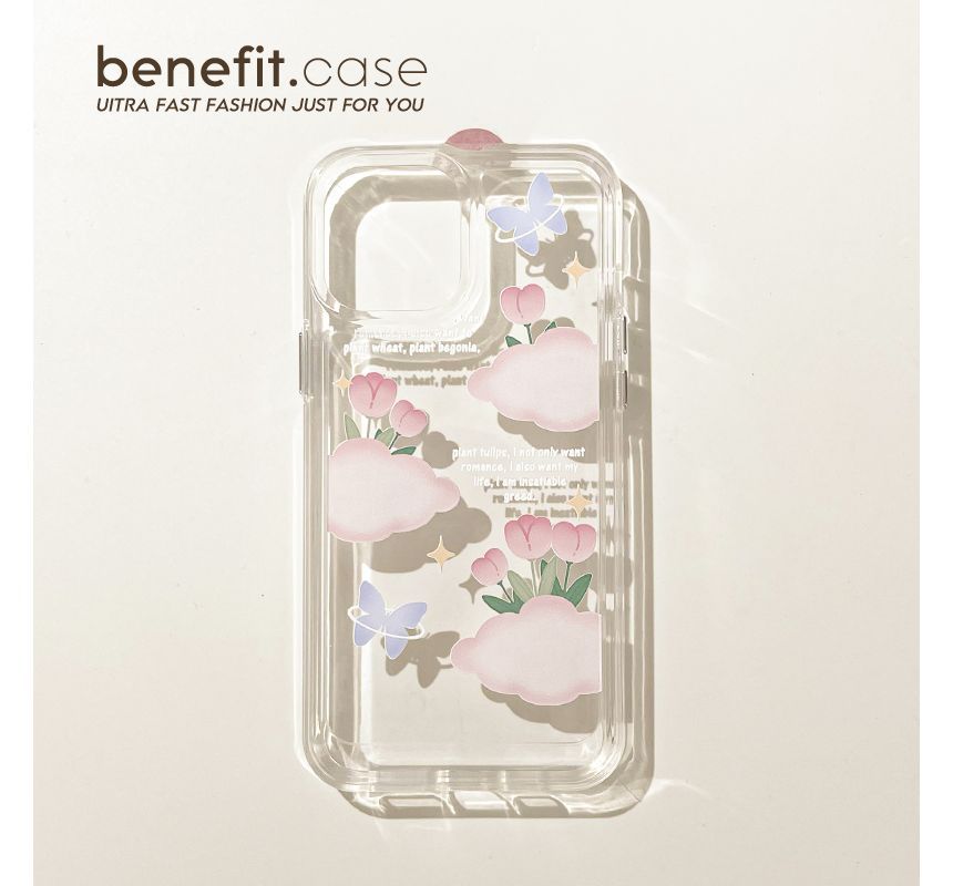 Transparent Tulip Case Phone