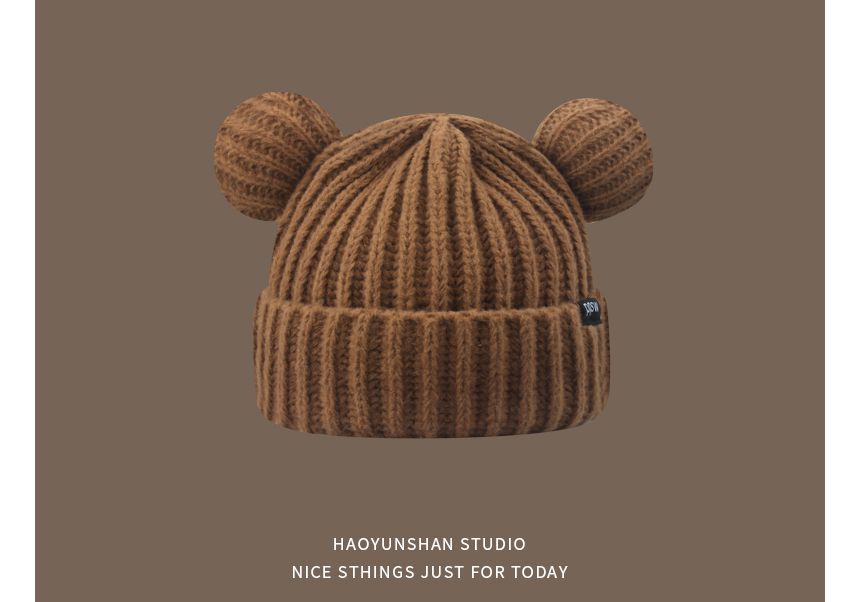 Bear Knit Beanie Ear