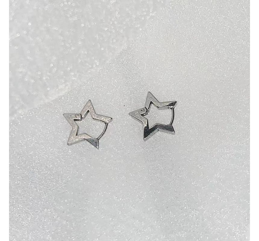 Star Hoop Earring