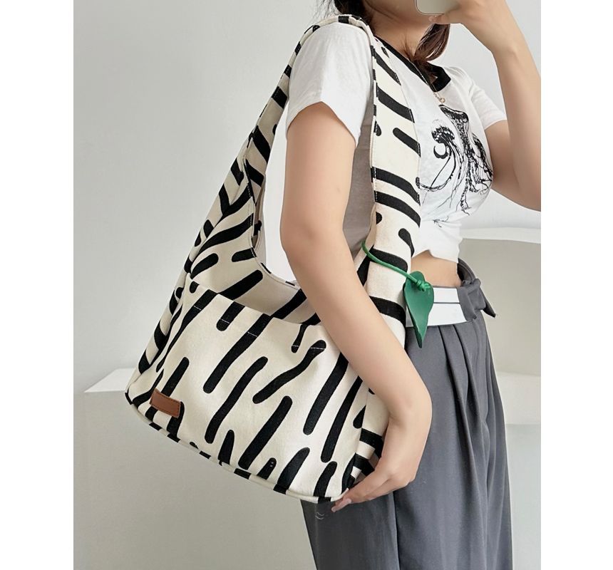 Patterned Canvas Tote Bag