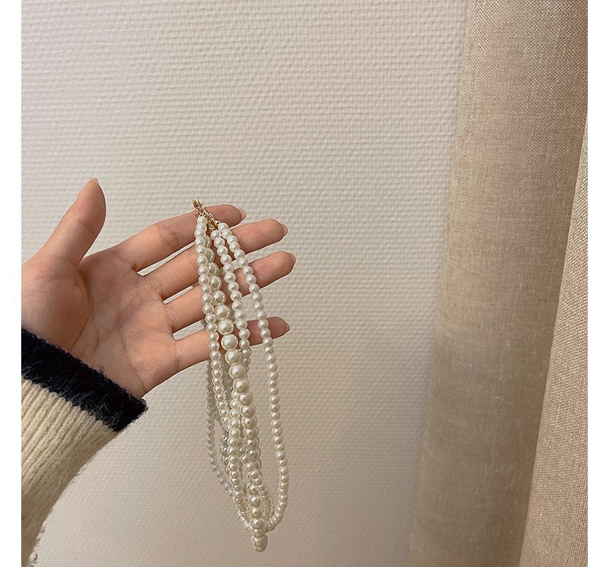 Pearl Faux Layered Choker