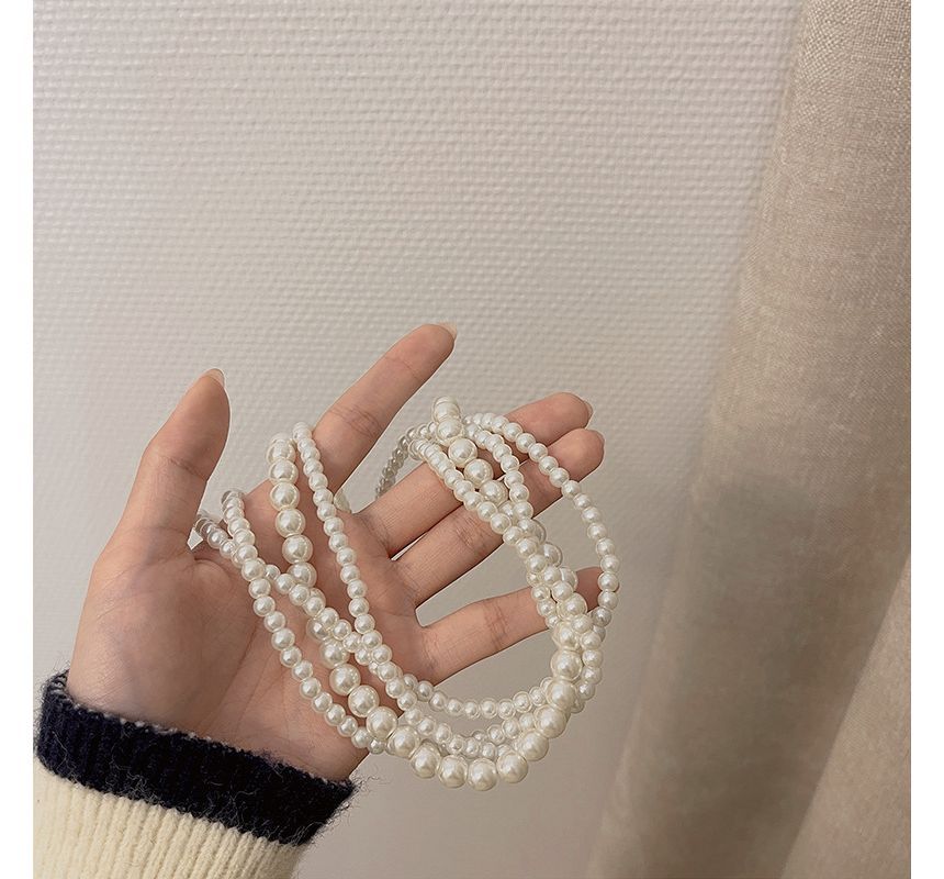 Pearl Faux Layered Choker