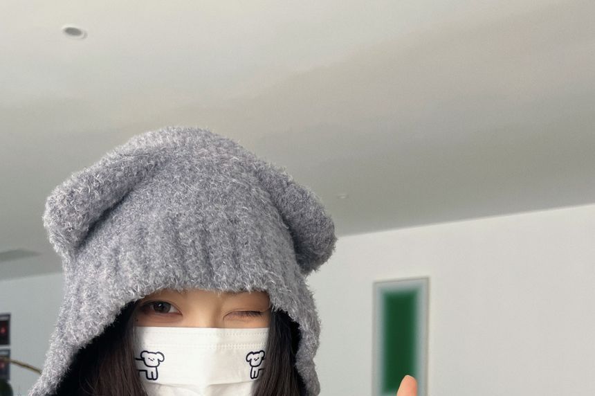 Knit Cat Ear Beanie