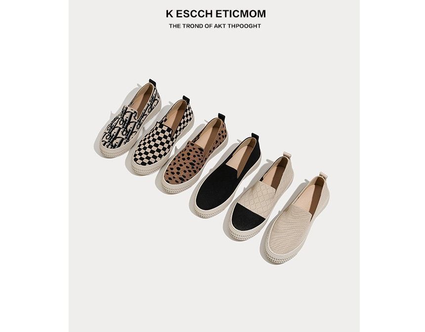 Slip-Ons Flat Knit