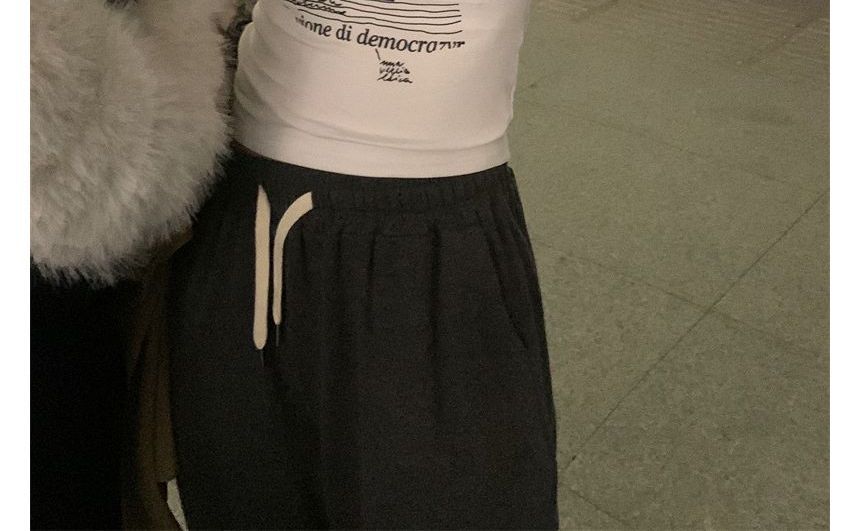 Long-Sleeve Cold-Shoulder Top Slim-Fit Print