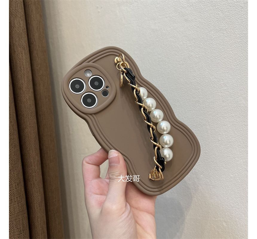 Pearl Phone Faux Chain Case