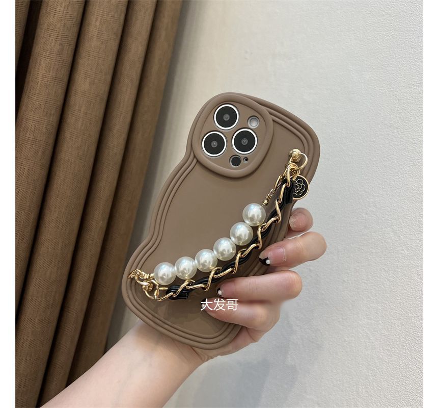 Pearl Phone Faux Chain Case