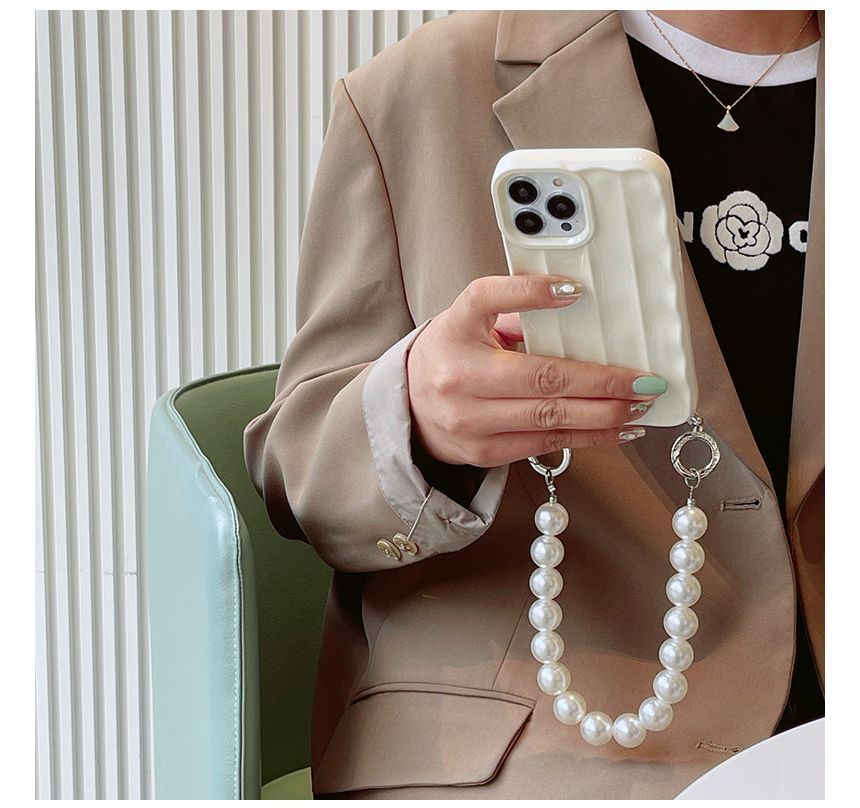 Chain Faux Case Pearl Phone