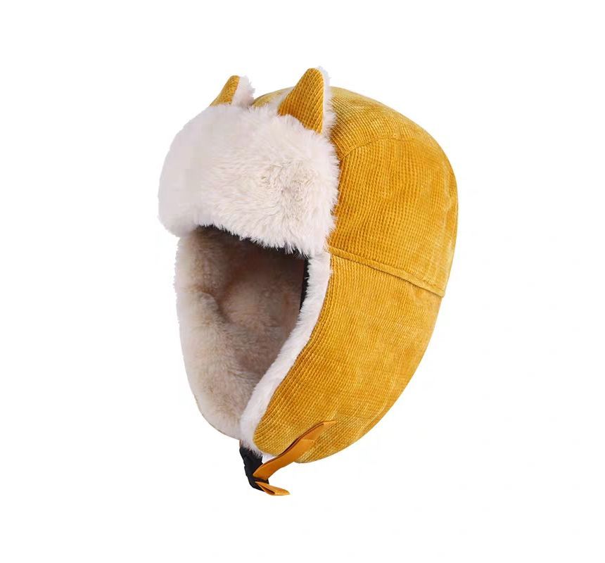 Cat Hat Chenille Ear Trapper