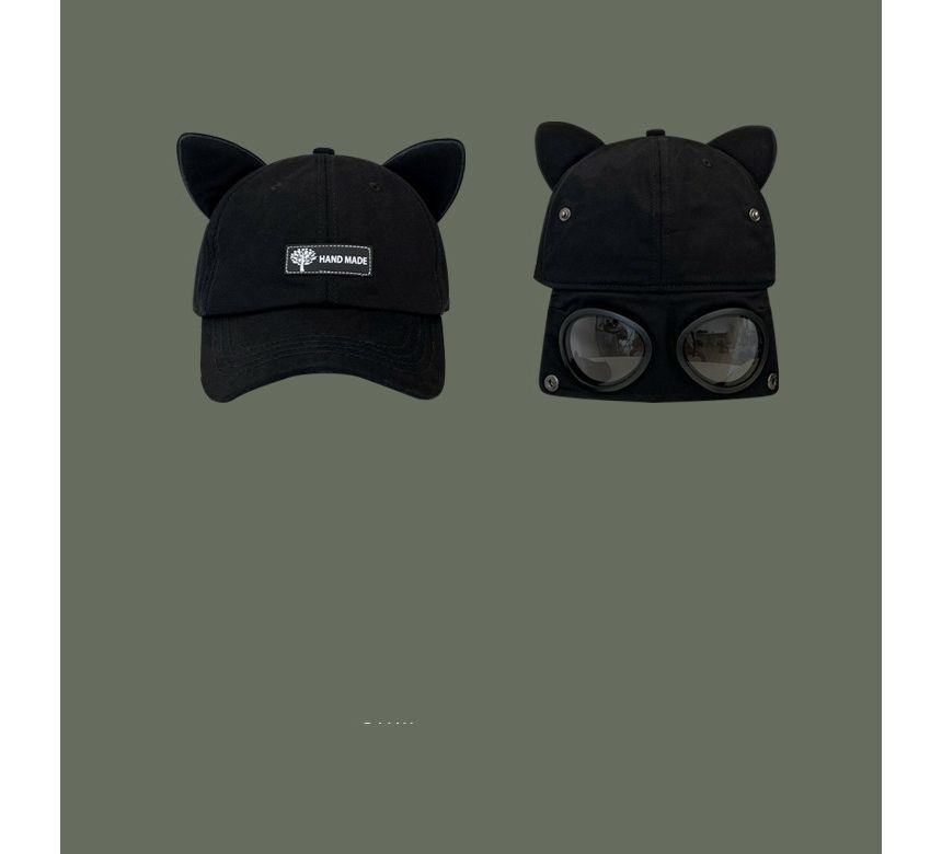 Cat Aviator Goggles Ear Cap Baseball with