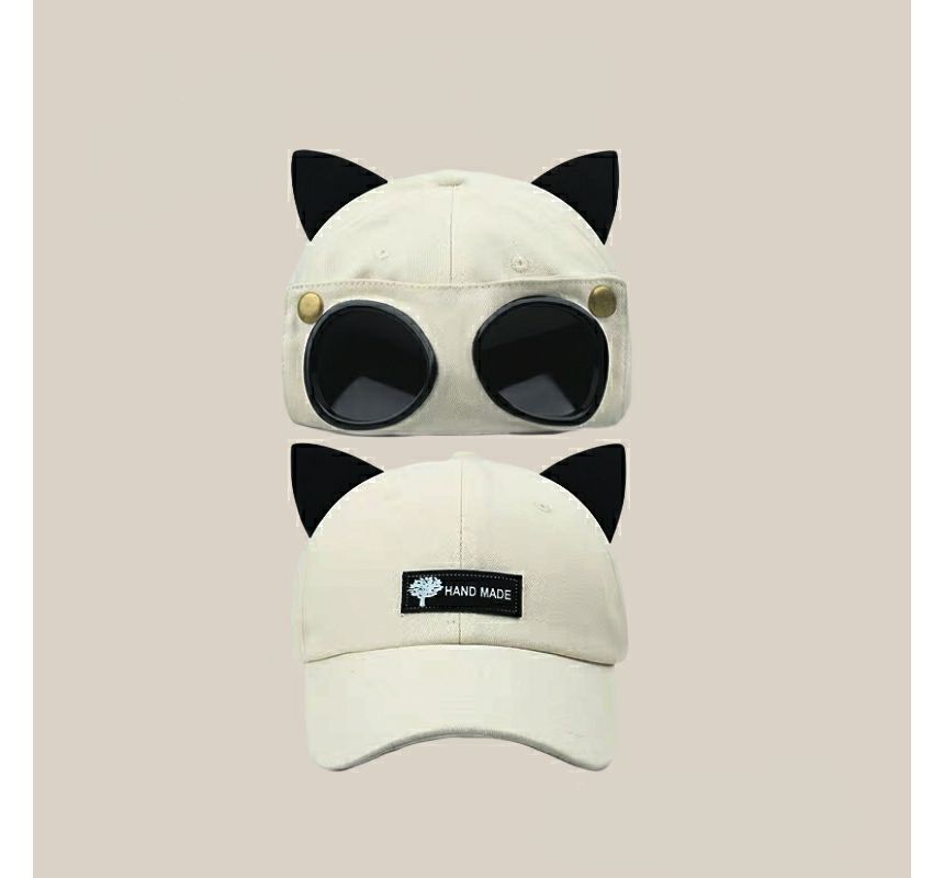 Cat Aviator Goggles Ear Cap Baseball with