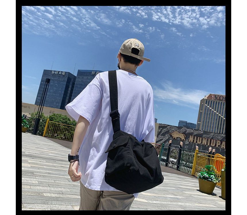 Canvas Bag Plain Crossbody