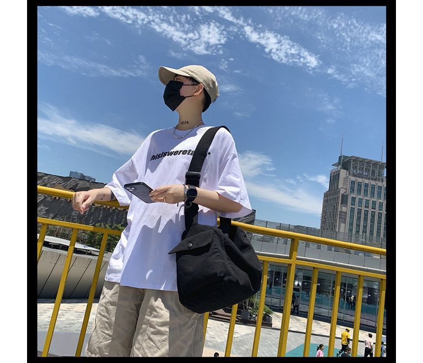 Canvas Bag Plain Crossbody