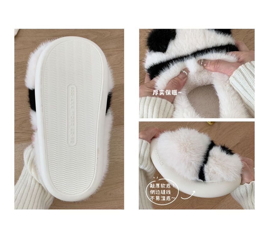 Panda Fluffy Slippers