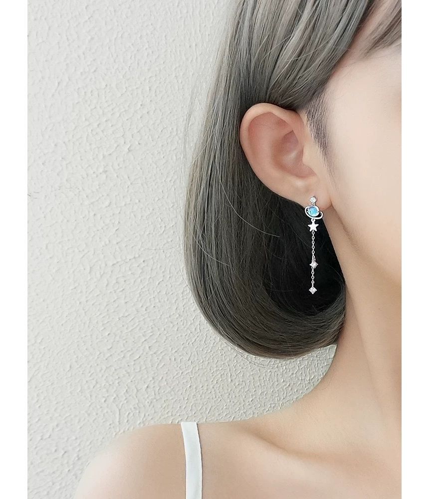 Planet Star Drop Earring