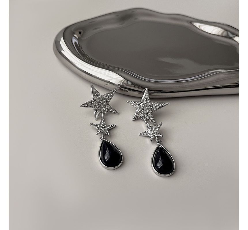 Drop Earring Star Rhinestone