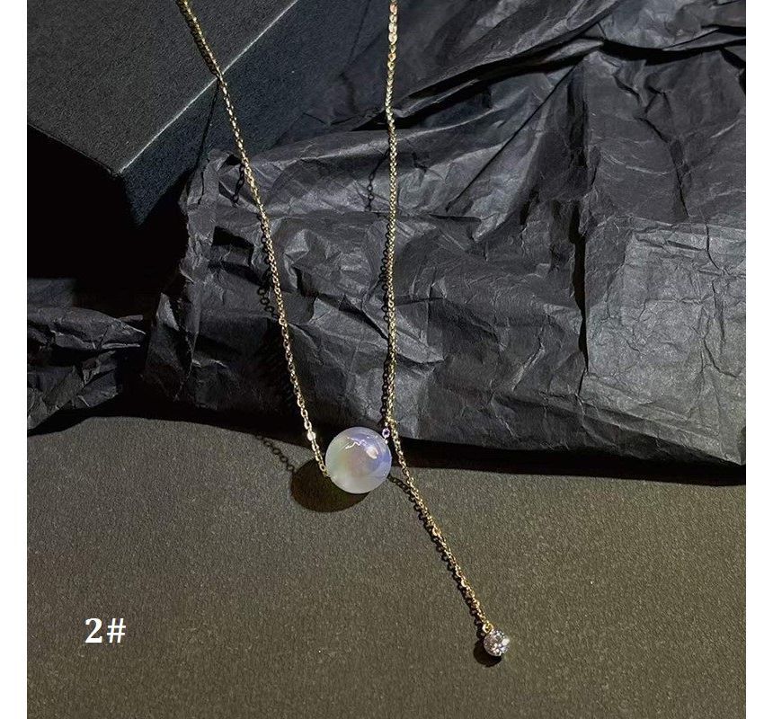 Pearl Faux Necklace Alloy