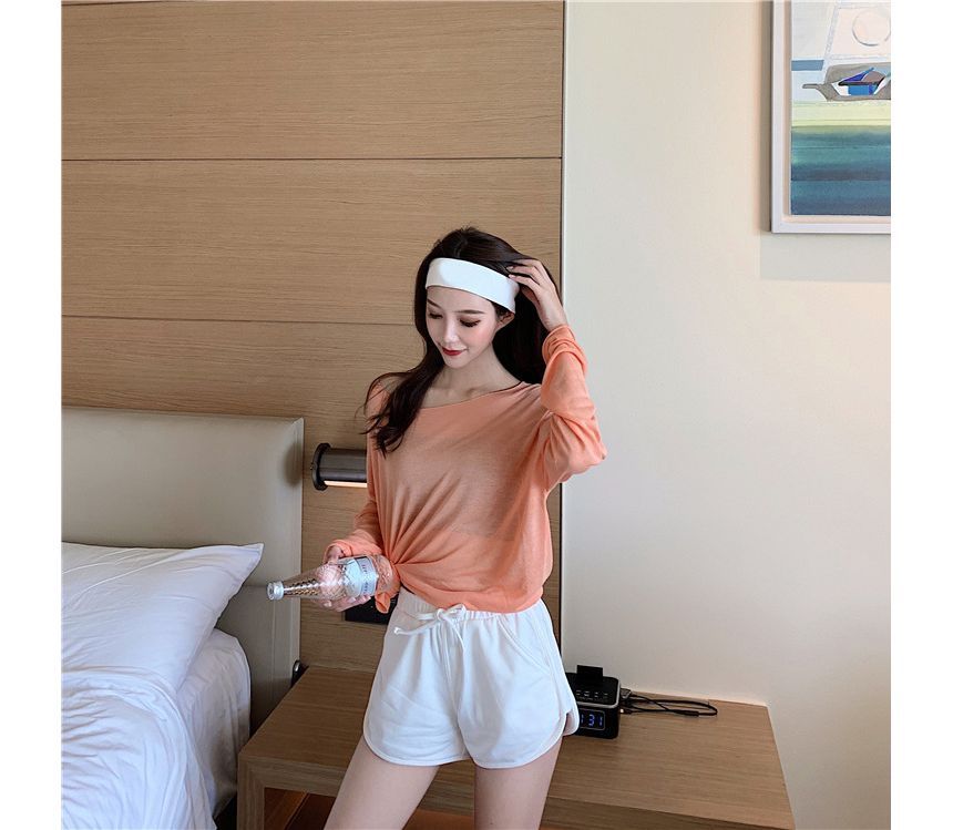 Waist High Plain Shorts