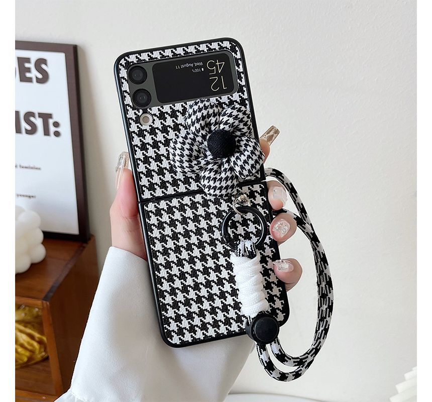 Bow Houndstooth Phone Case