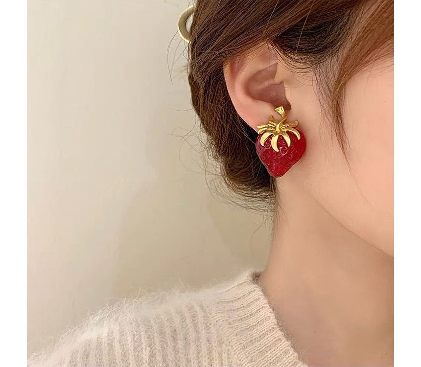 Strawberry Stud Earring