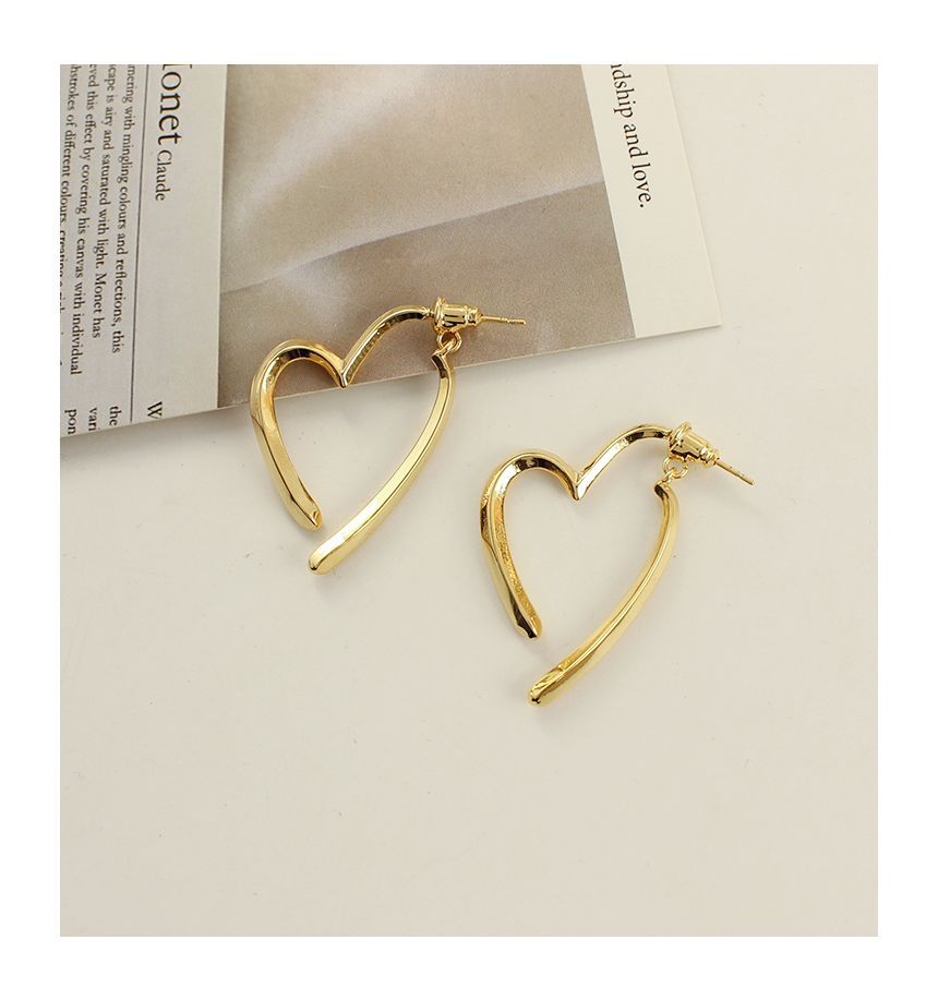 Earring Heart Alloy Cuff