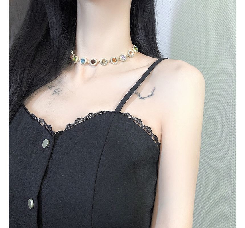 Choker Rhinestone Alloy