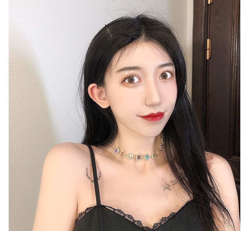 Choker Rhinestone Alloy