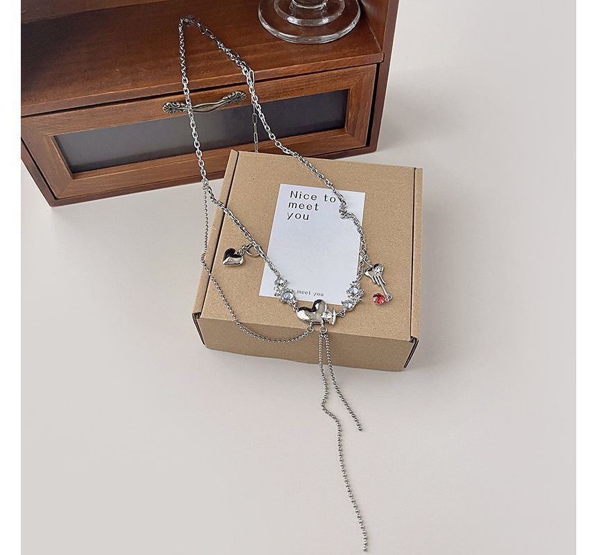 Waist Moonstone Belt Alloy Heart Chain