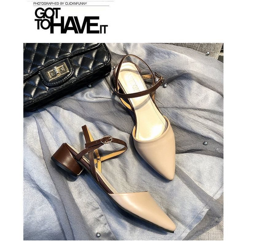 Chunky Heel Sandals Slingback