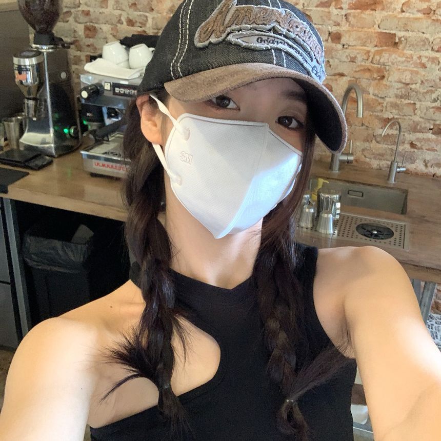 Embroidered Cap Two-Tone Letter Denim Baseball