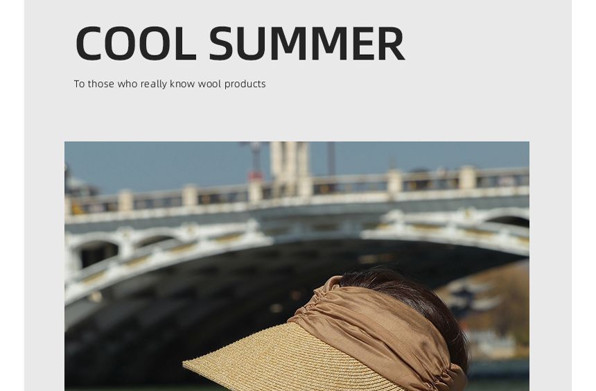 Sun Tone Two Visor Straw