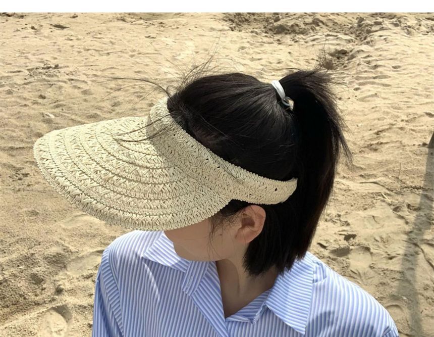 Sun Straw Plain Visor