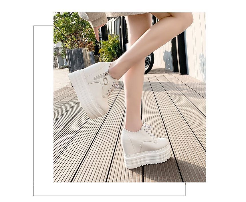 Wedge Lace Hidden Platform Ups