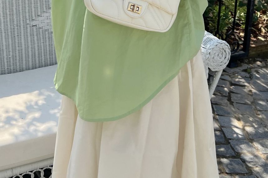 Leather Faux Flap Crossbody Bag