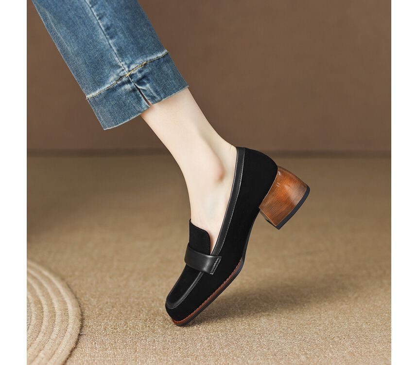 Heel Loafers Chunky