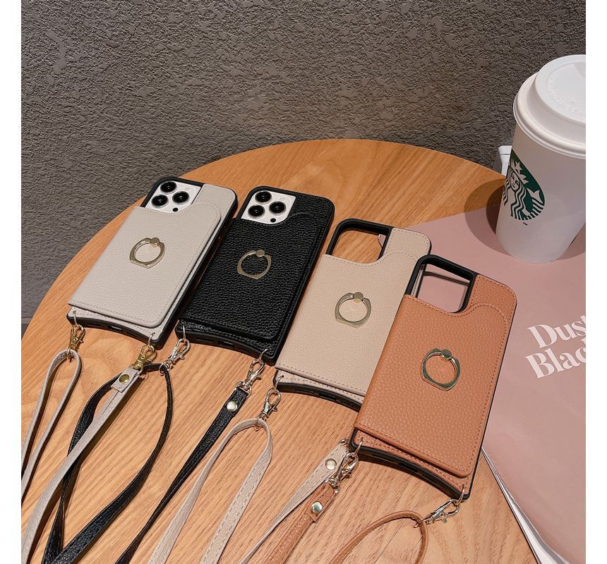 Holder Case Phone Leather Card Faux